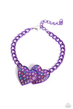 Load image into Gallery viewer, Lovestruck Lineup - Purple Paparazzi Accessories