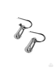 Load image into Gallery viewer, Safety Pin Sentiment - Black Paparazzi Accessories