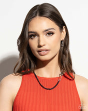 Load image into Gallery viewer, Safety Pin Sentiment - Black Paparazzi Accessories