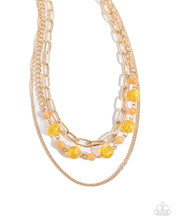 Load image into Gallery viewer, Beaded Behavior - Yellow Paparazzi Accessories