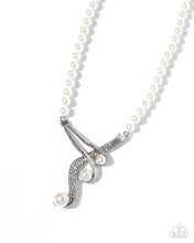 Load image into Gallery viewer, Elegant Entourage - White Paparazzi Accessories