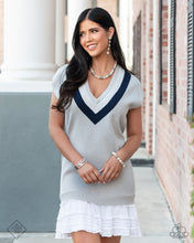 Load image into Gallery viewer, Posh Pattern - White Paparazzi Accessories