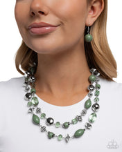 Load image into Gallery viewer, Eye-Catching Earnings - Green Paparazzi Accessories
