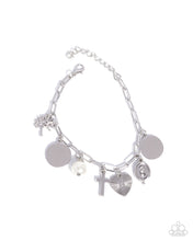 Load image into Gallery viewer, Charm Commitment - White Paparazzi Accessories