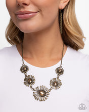 Load image into Gallery viewer, Floral Fin - Brass Paparazzi Accessories