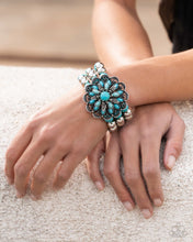 Load image into Gallery viewer, Floral Figment - Blue Paparazzi Accessories