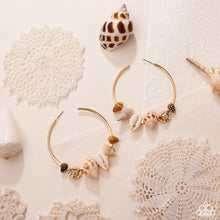 Load image into Gallery viewer, Seashell Sonnet - Gold Paparazzi Accessories