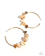Load image into Gallery viewer, Seashell Sonnet - Gold Paparazzi Accessories