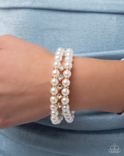 Load image into Gallery viewer, Paid in Pearls - Gold Paparazzi Accessories