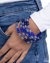 Load image into Gallery viewer, Classy Coil - Blue Paparazzi Accessories
