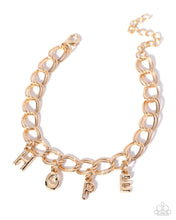 Load image into Gallery viewer, Hopeful Hero - Gold Paparazzi Accessories