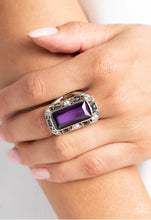 Load image into Gallery viewer, Radiant Rhinestones - Purple Ring Paparazzi Accessories