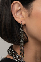 Load image into Gallery viewer, SCARFed for Attention - Gunmetal Paparazzi Accessories