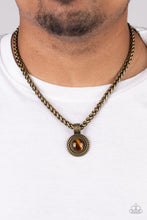 Load image into Gallery viewer, Pendant Dreams - Brass Paparazzi Accessories
