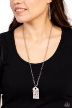 Load image into Gallery viewer, Possible Pendant - Silver Paparazzi Accessories