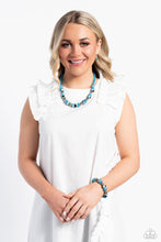 Load image into Gallery viewer, Warped Whimsicality - Blue Paparazzi Accessories