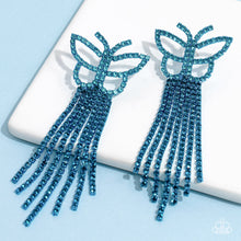 Load image into Gallery viewer, Billowing Butterflies - Blue Paparazzi Accessories