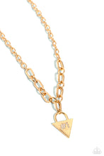 Load image into Gallery viewer, Your Number One Follower - Gold Paparazzi Accessories
