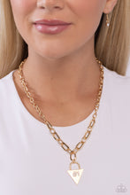 Load image into Gallery viewer, Your Number One Follower - Gold Paparazzi Accessories