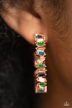 Load image into Gallery viewer, Effortless Emeralds - Copper Paparazzi Accessories