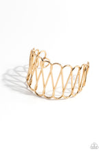 Load image into Gallery viewer, Wickedly Wired - Gold Paparazzi Accessories
