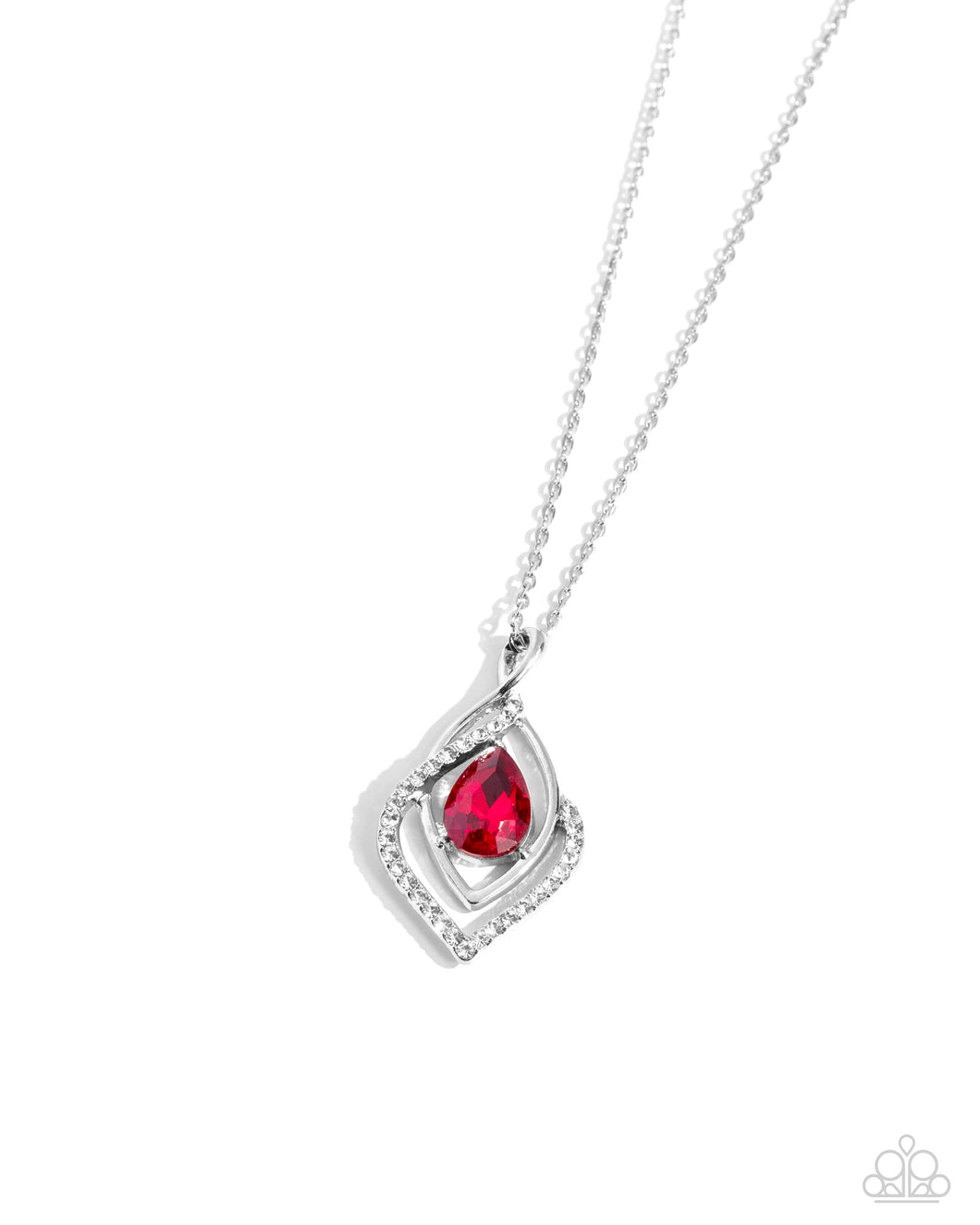 Dauntless Demure - Red Paparazzi Accessories