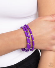 Load image into Gallery viewer, Radiantly Retro - Purple Paparazzi Accessories
