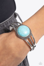 Load image into Gallery viewer, Sandstone Sojourn - Blue Paparazzi Accessories
