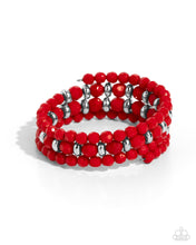Load image into Gallery viewer, Its a Vibe - Red Paparazzi Accessories
