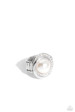 Load image into Gallery viewer, Folded Flair - White Paparazzi Accessories

