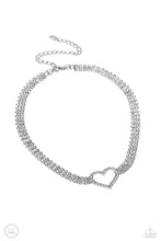 Load image into Gallery viewer, Rows of Romance - White Paparazzi Accessories

