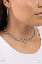 Load image into Gallery viewer, Rows of Romance - White Paparazzi Accessories

