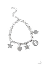Load image into Gallery viewer, Legacy Letters - White - B Paparazzi Accessories

