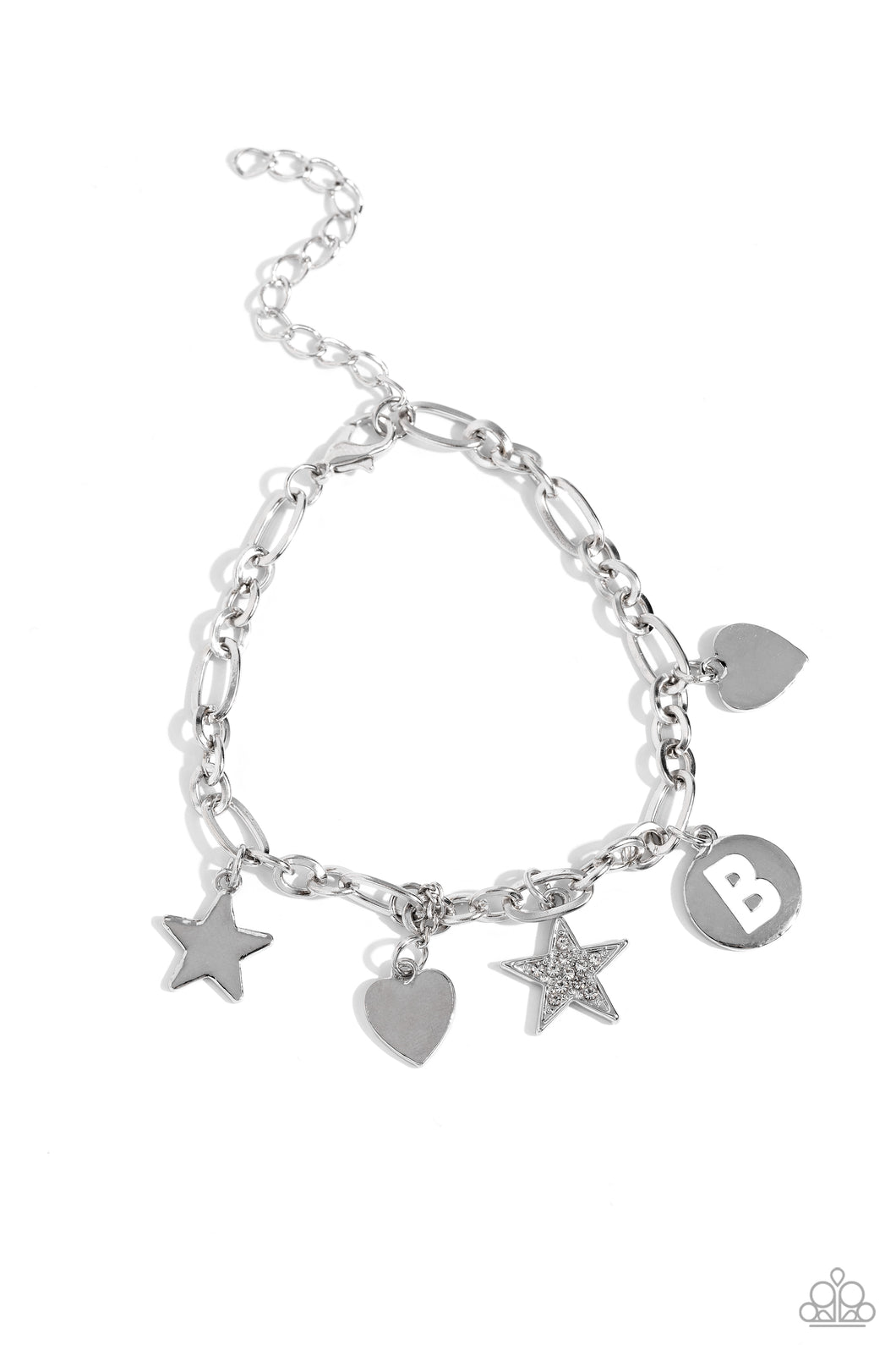 Legacy Letters - White - B Paparazzi Accessories