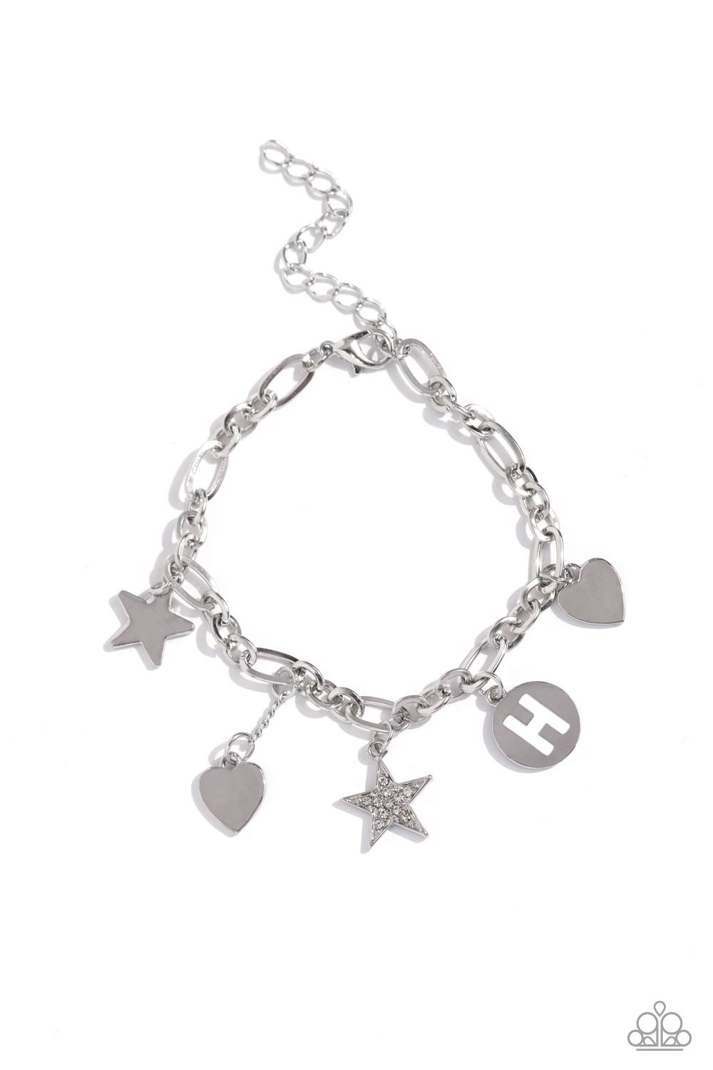 Legacy Letters - White - H Paparazzi Accessories