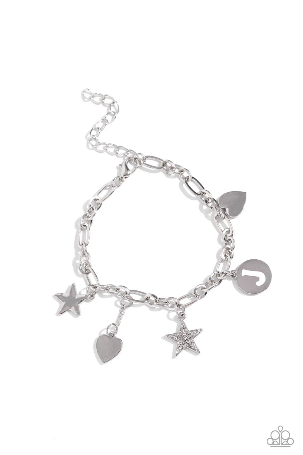 Legacy Letters - White - J Paparazzi Accessories