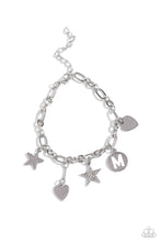 Load image into Gallery viewer, Legacy Letters - White - M Paparazzi Accessories

