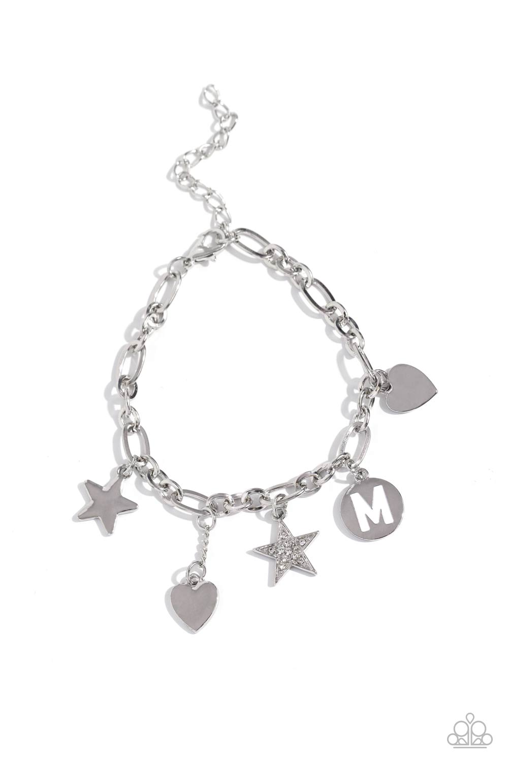 Legacy Letters - White - M Paparazzi Accessories