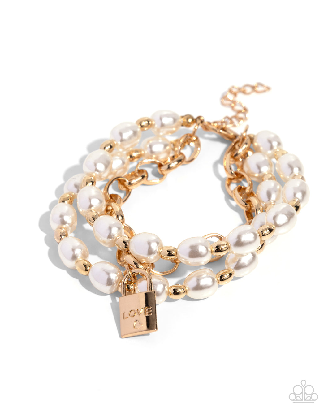LOVE-Locked Legacy - Gold Paparazzi Accessories