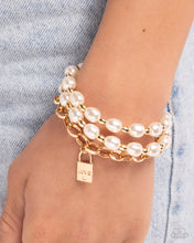Load image into Gallery viewer, LOVE-Locked Legacy - Gold Paparazzi Accessories

