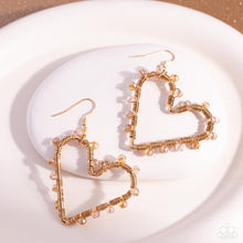 Load image into Gallery viewer, HEART of Your World - Gold Paparazzi Accessories
