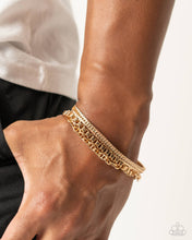 Load image into Gallery viewer, Chain Cabaret - Gold Paparazzi Accessories
