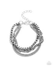 Load image into Gallery viewer, Chain Cabaret - Silver Paparazzi Accessories
