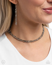 Load image into Gallery viewer, Monochromatic Marvel - Silver Paparazzi Accessories
