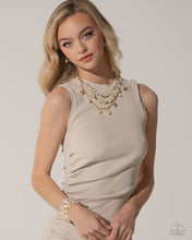Load image into Gallery viewer, Glittery Gala - Gold Paparazzi Accessories
