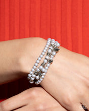 Load image into Gallery viewer, Sumptuous Stack - Silver Paparazzi Accessories
