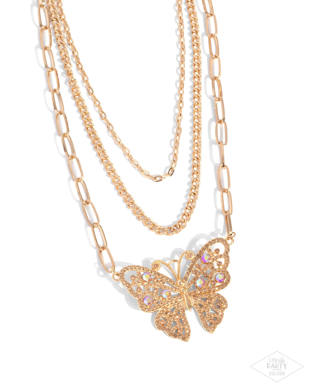 Winged Wonder - Gold Paparazzi Accessories