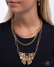 Load image into Gallery viewer, Winged Wonder - Gold Paparazzi Accessories
