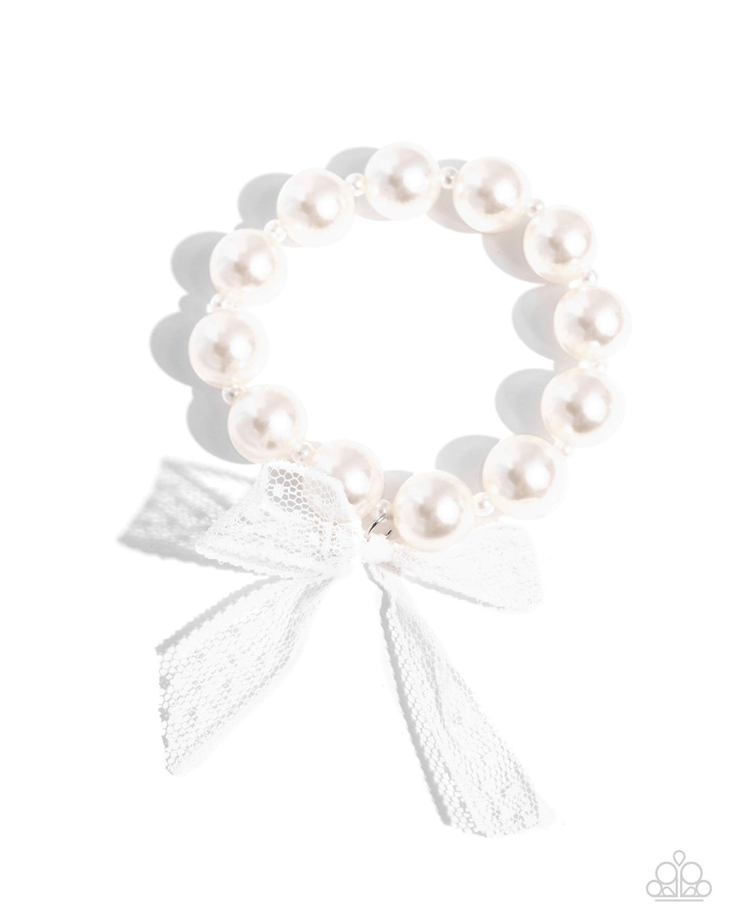 Girly Glam - White Paparazzi Accessories