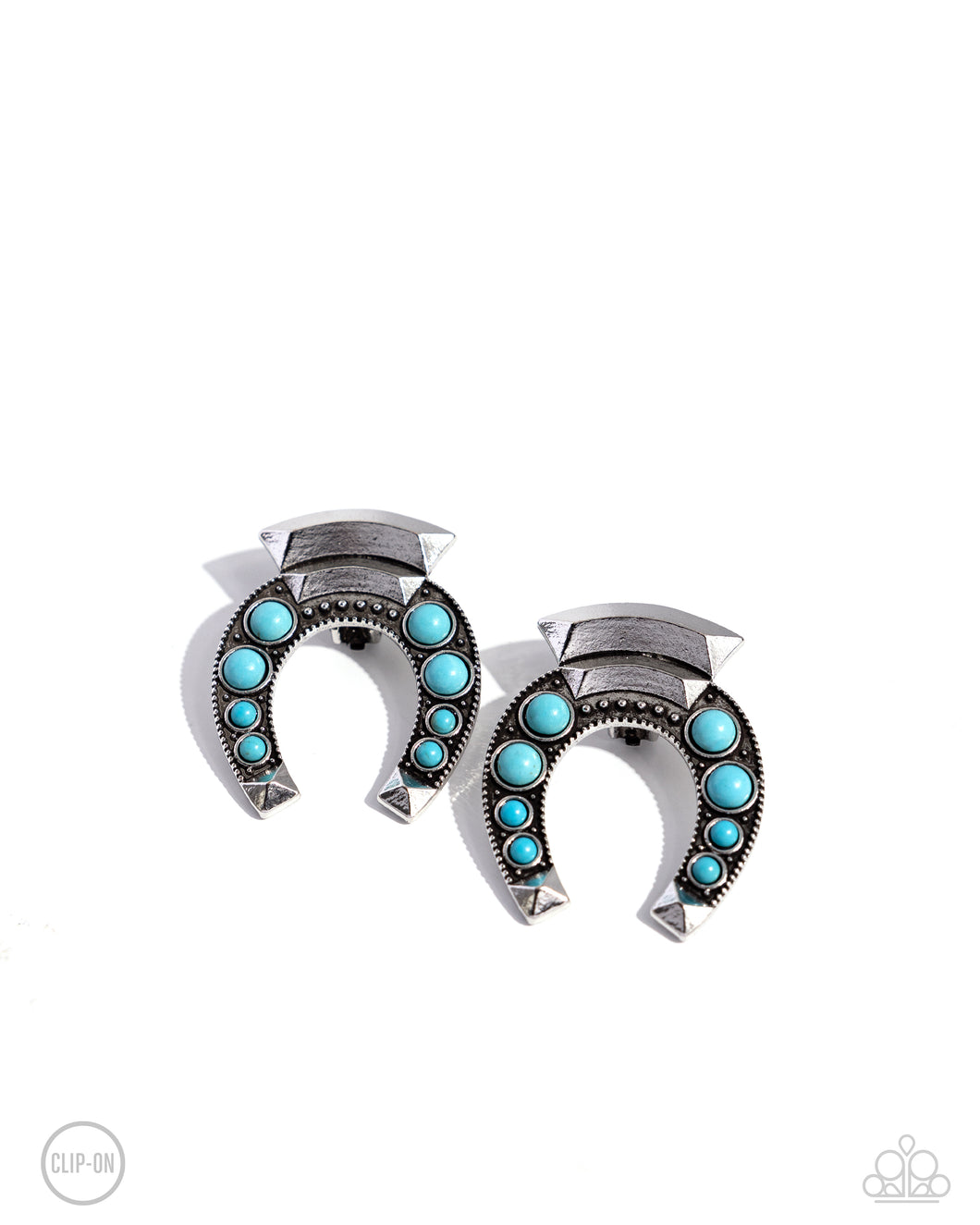 Harmonious Horseshoe - Blue Paparazzi Accessories